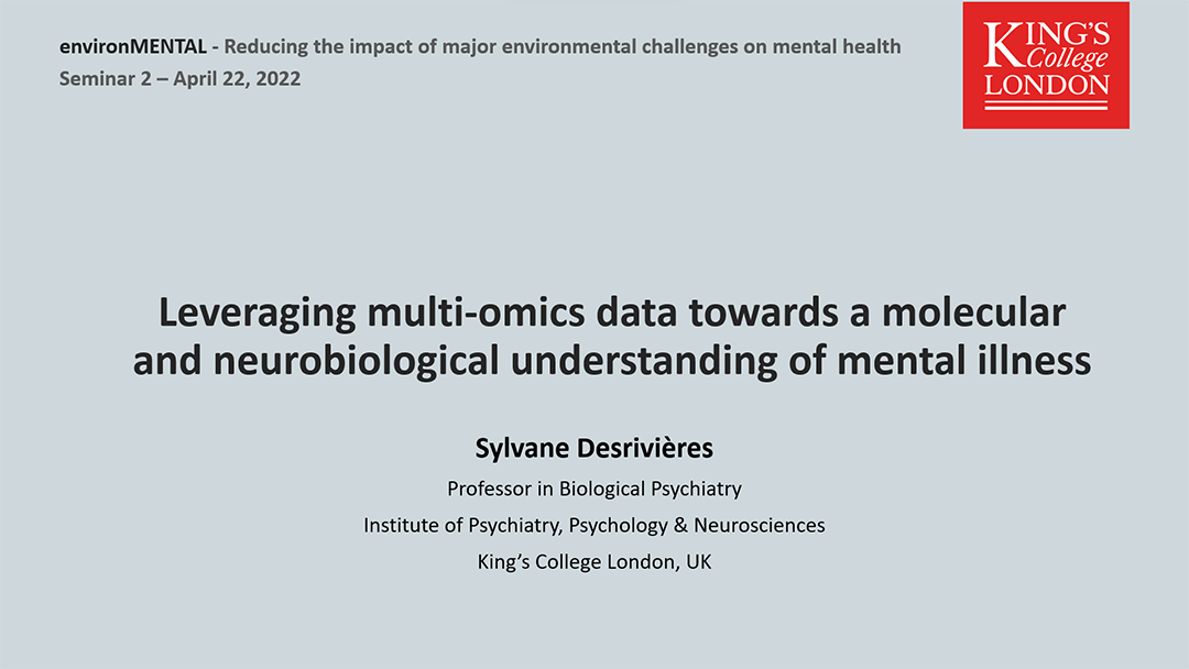 environMENTAL Leveraging multi-omics data towards a molecular and neurobiological understanding of mental illness